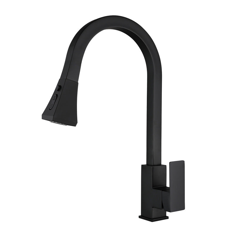 Square Kitchen Pull-Out Faucet