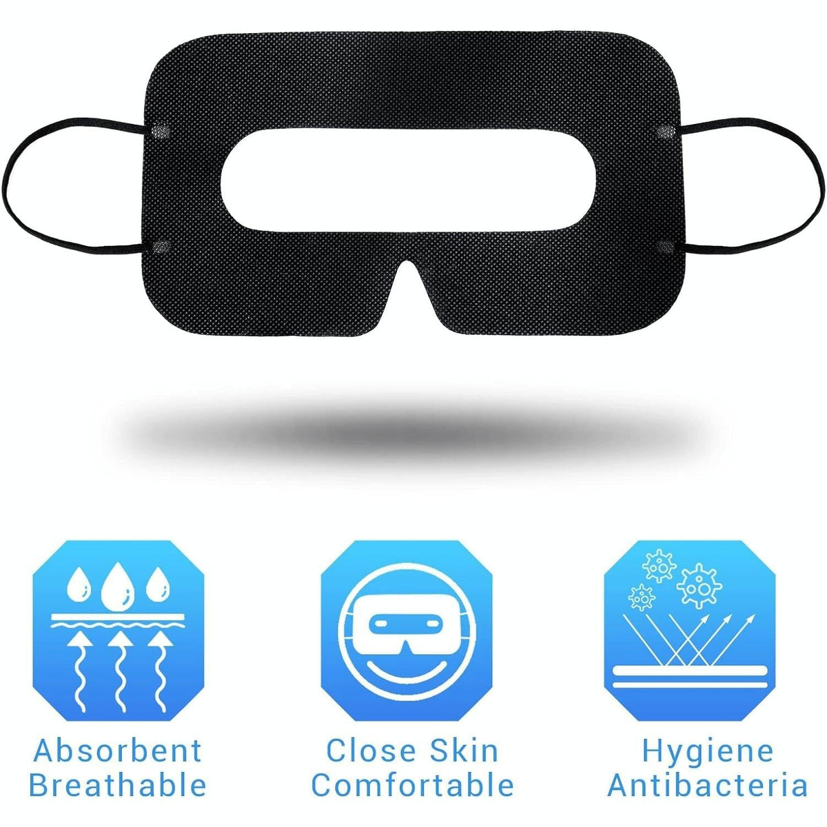 NNEIDS 100 Eye Mask Pads For 3D Glasses - Vr Compatible