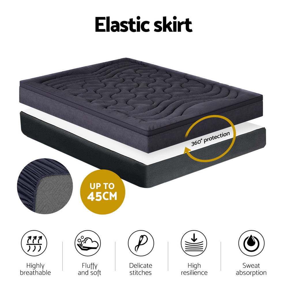 NNEDSZ Bedding Mattress Topper Pillowtop 3-Zone Queen