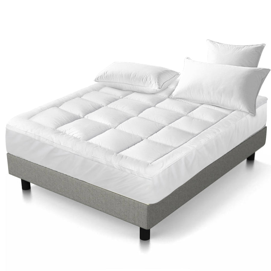 NNEDSZ Queen Mattress Topper Bamboo Fibre Pillowtop Protector