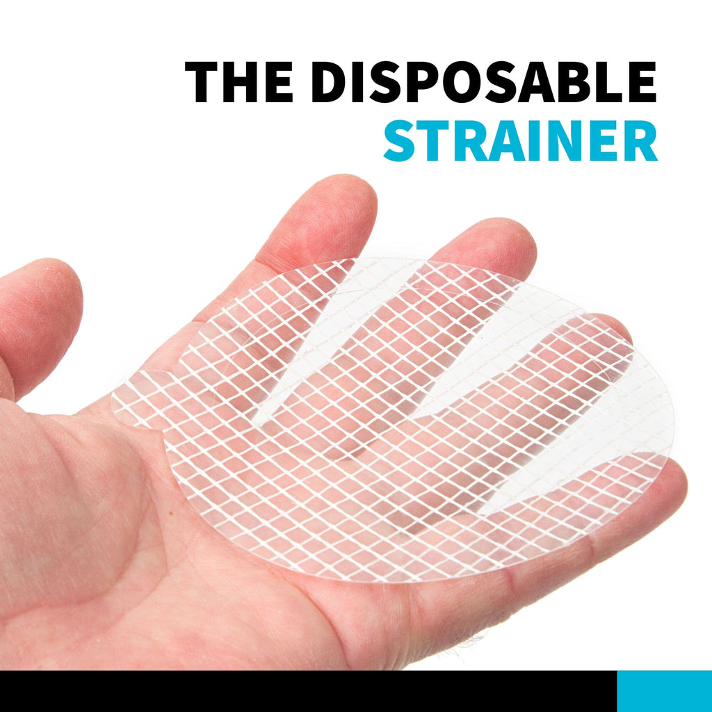 TubShroom Toss 26pk Disposable Drain Covers - Hair Catcher Mesh Sticker Strainers for Shower Bathtub and Bathroom Sink Drains