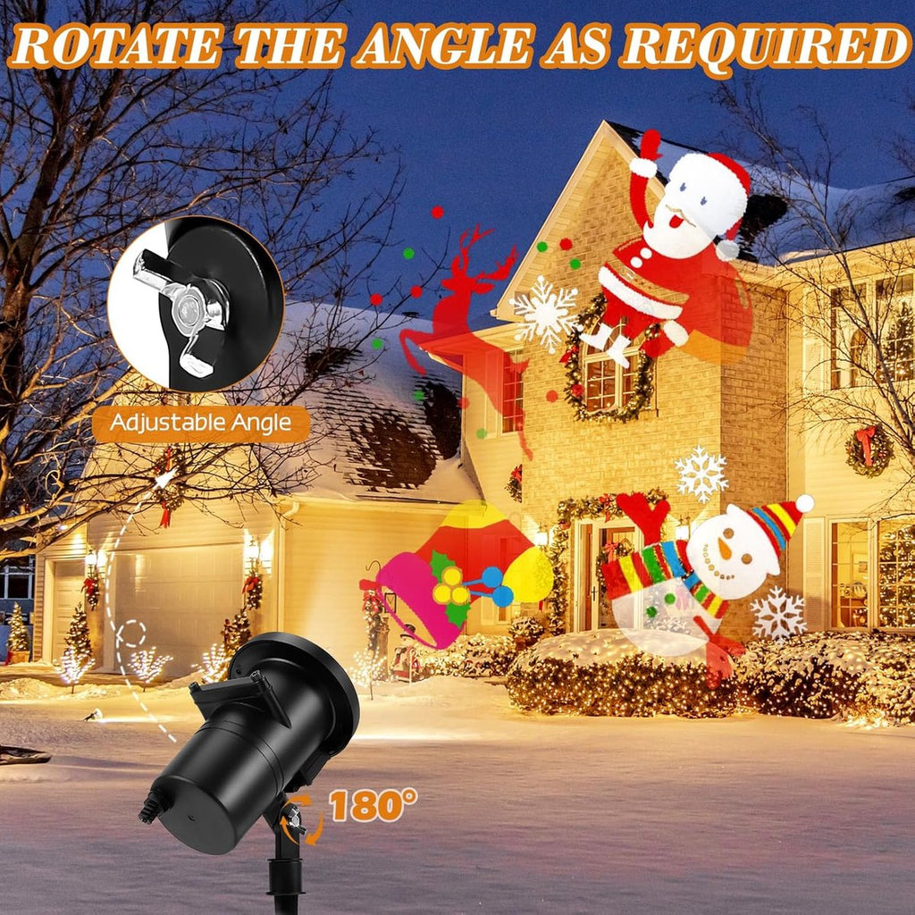 IP65 Waterproof LED Projection Lamp for Halloween & Christmas Decorations