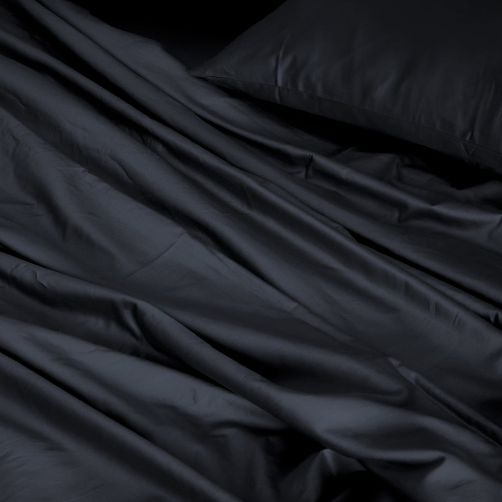 NNEDSZ Comfort 1000TC Hotel Grade Bamboo Cotton Sheets Pillowcases Set Ultrasoft Queen Charcoal