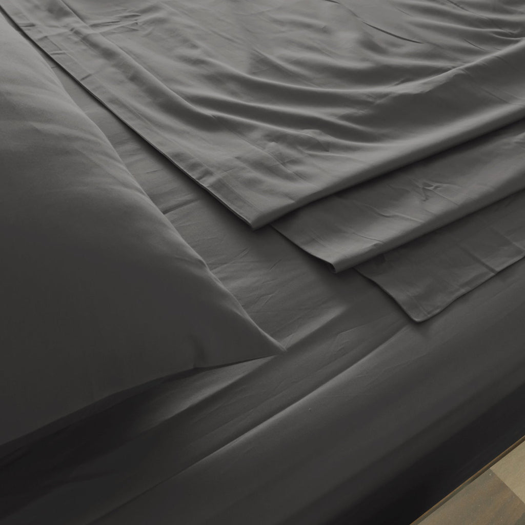 NNEDSZ Comfort 1000TC Hotel Grade Bamboo Cotton Sheets Pillowcases Set Ultrasoft Queen Pewter