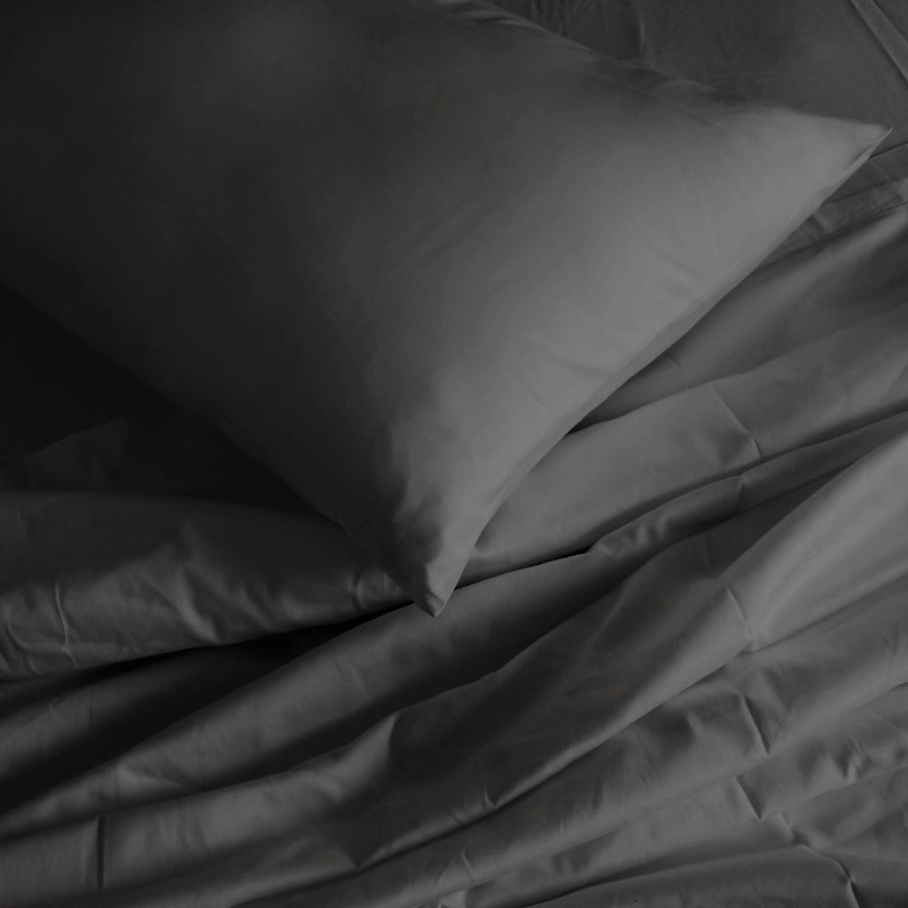 NNEDSZ Comfort 1000TC Hotel Grade Bamboo Cotton Sheets Pillowcases Set Ultrasoft Queen Pewter