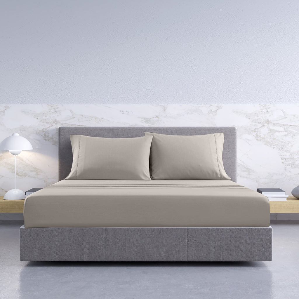 NNEDSZ Comfort 1000TC Hotel Grade Bamboo Cotton Sheets Pillowcases Set Ultrasoft King Dove