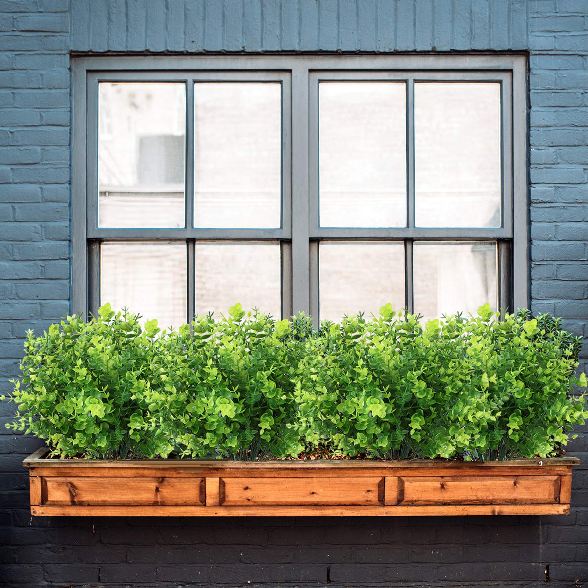 NNEDSZ 2 Pack Fake Plants Faux Artificial Eucalyptus Plants Home Garden Window Office Wedding Decoration