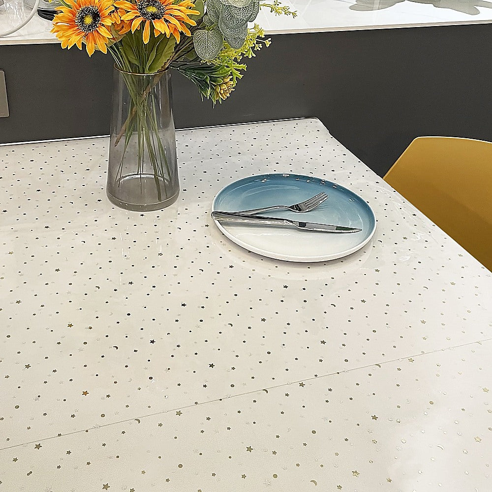 NNEDSZ PVC Tablecloth Protector 107X213.4CM Clear Plastic Table Cloth Cover Transparent