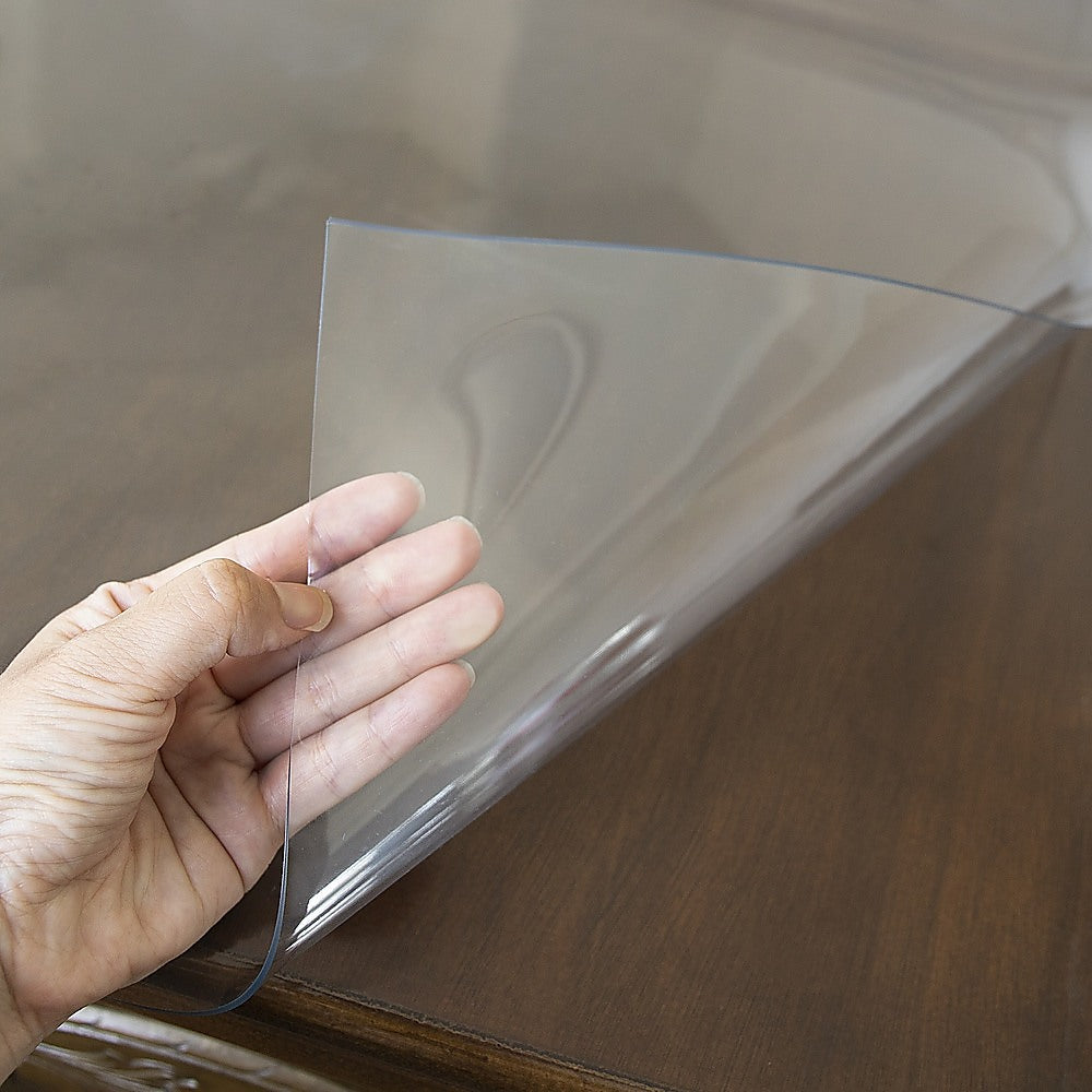 NNEDSZ PVC Tablecloth Protector 107X213.4CM Clear Plastic Table Cloth Cover Transparent