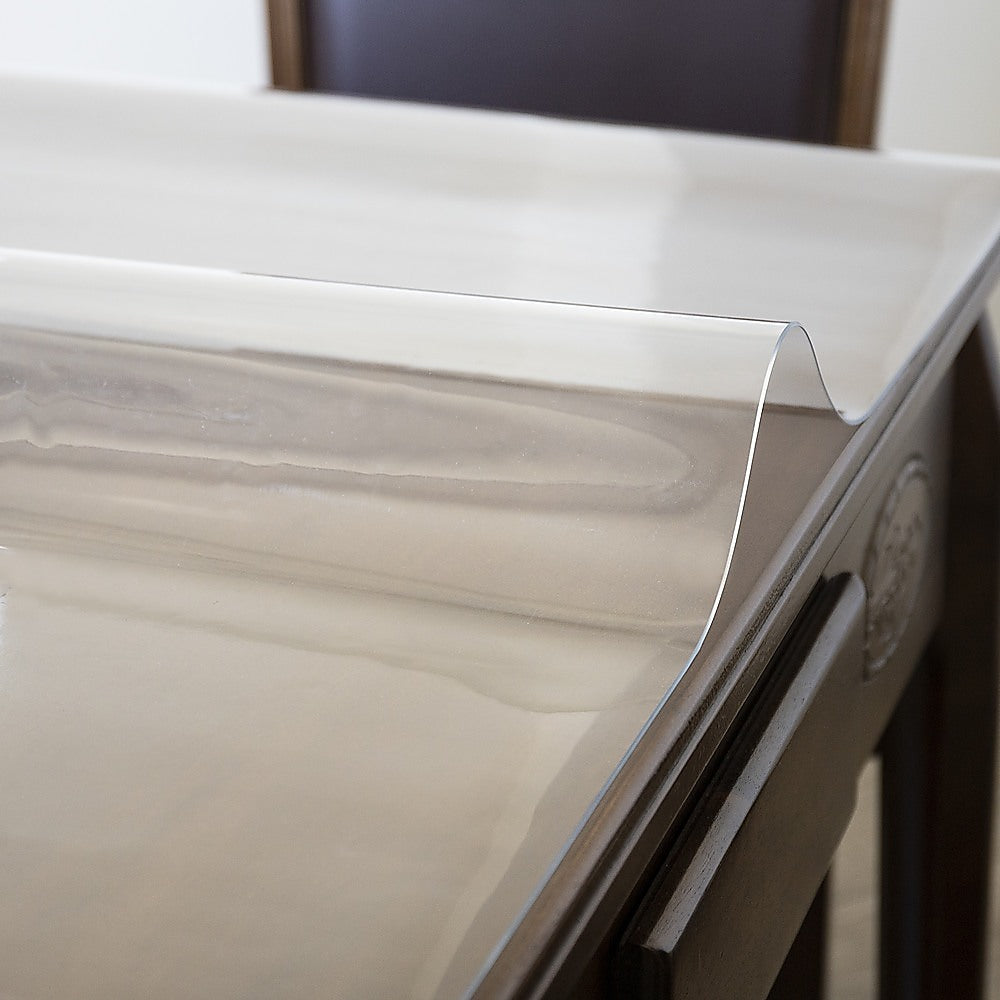 NNEDSZ PVC Tablecloth Protector 107X213.4CM Clear Plastic Table Cloth Cover Transparent