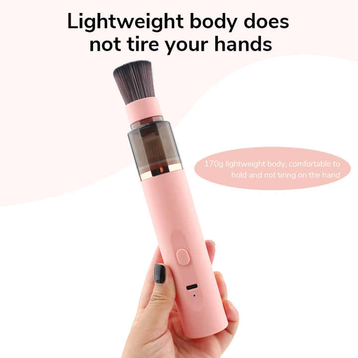 NNEDSZ Blue Mini Portable Wireless Dust Vacuum Cleaner, Powerful and Long-Lasting Handheld Vacuum for Makeup Tables, Powder, and Dust