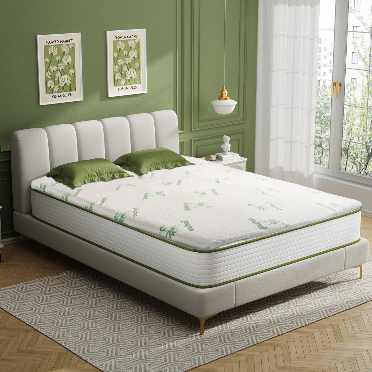 NNEDSZ 6cm Memory Foam Mattress Topper with Bamboo Cover - King
