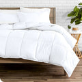Queen size Super Soft Microfiber Down Alternative Comforter Set White