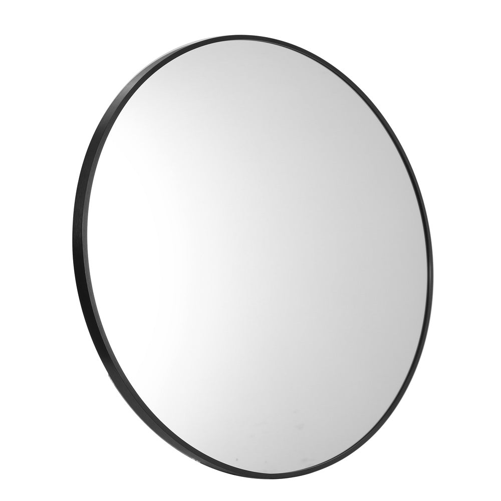 NNEED Wall Mirrors Round Black 80cm
