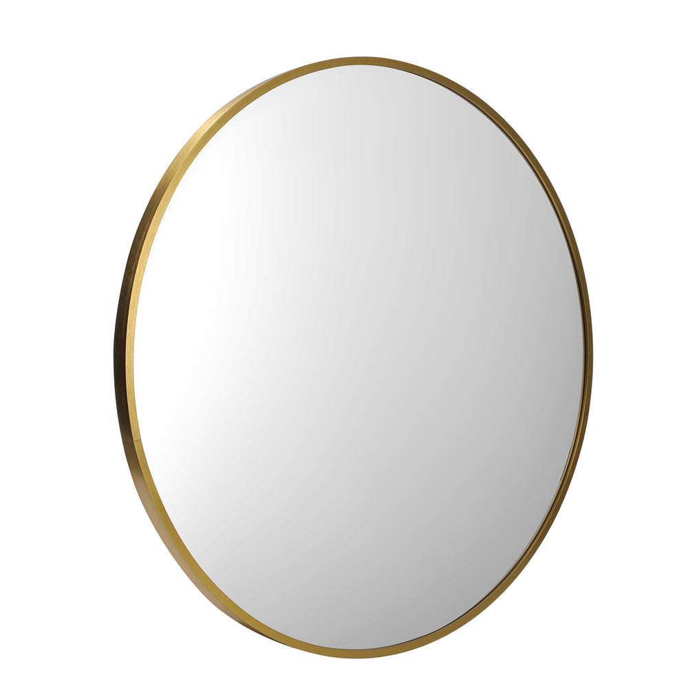 NNEED Wall Mirrors Round Gold 80cm