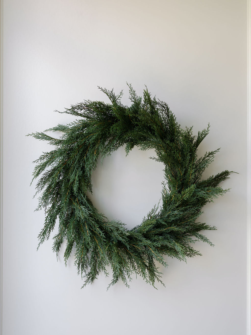 30" Faux Evergreen Cedar Wreath