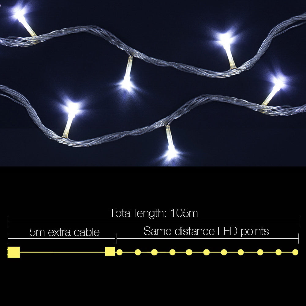 NNEDSZ Jollys 100M Christmas String Lights 500LED Party Wedding Outdoor Garden