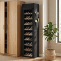 Étagère à Chaussures 20 Paires 10 Niveaux, Range-Chaussures en Métal avec Housse Anti-Poussière, Noir