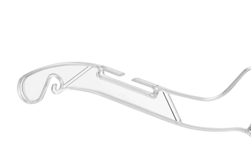 Clear Plastic Hangers with 360° Hook & Notches - 100 Pack