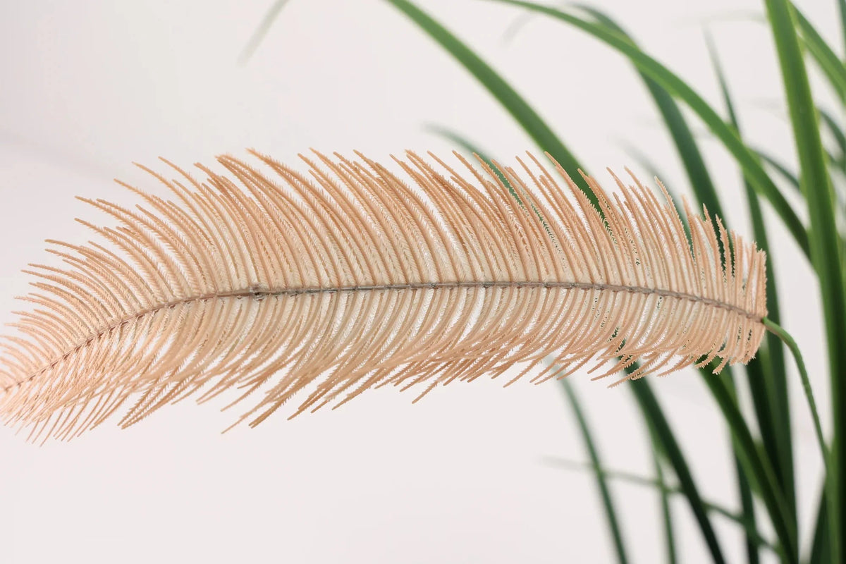 Artificial Flowering Reed Grass Plant 120cm - UV Resistant