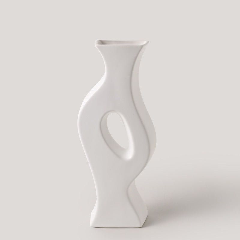 Ceramic Simple White Vase Nordic Home Decoration