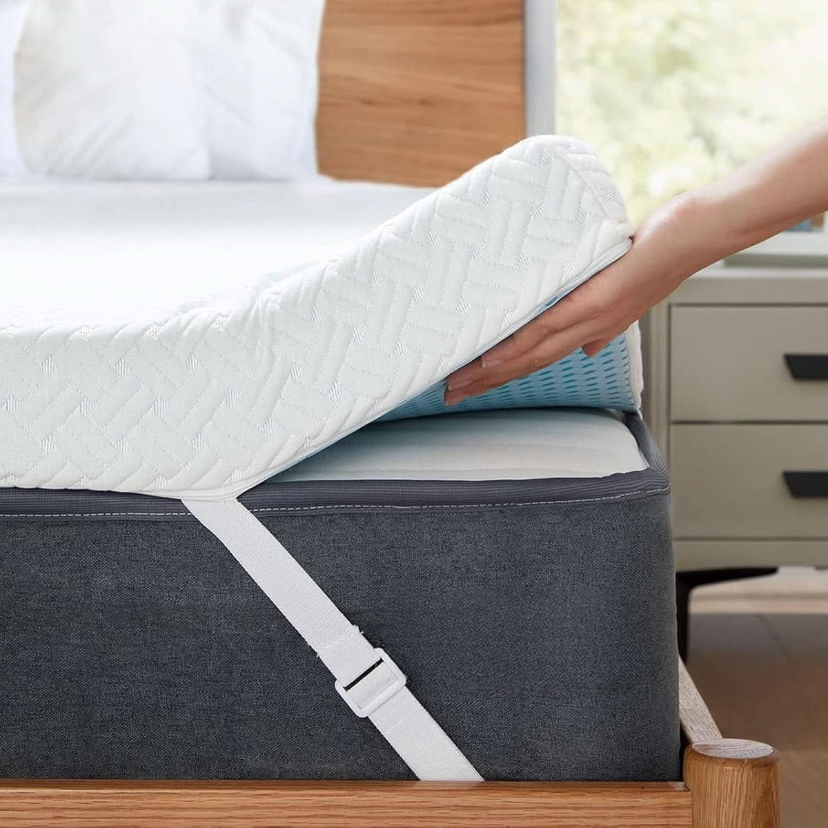 Twin XL Mattress Topper 3 Inch Cooling Memory Foam