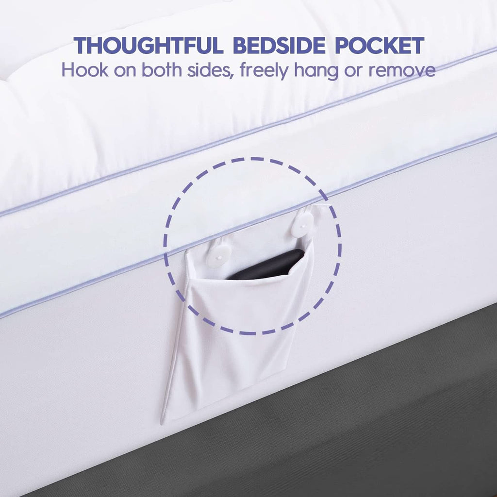 Queen Size Dual Layer Memory Foam Mattress Topper