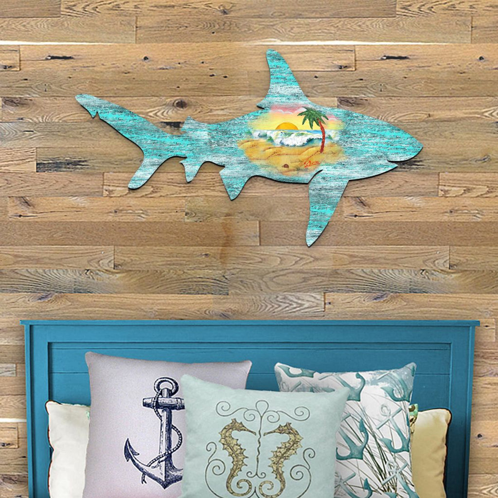 Shark Coastal Door Decor by G. DeBrekht - Coastal Holiday Decor - 8198515H
