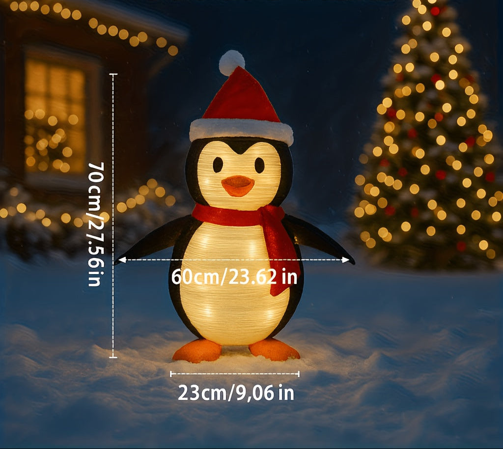 Christmas Solar Penguin Lights Outdoor Decor