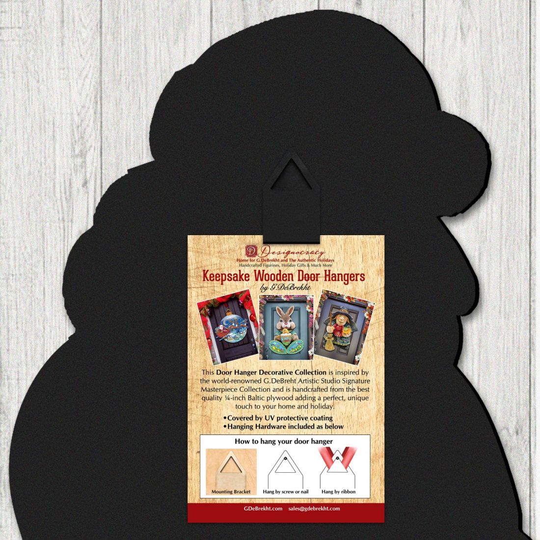Rustic Prancing Deer Wildlife Door Decor - Wildlife Holiday Decor - 8198211-3H