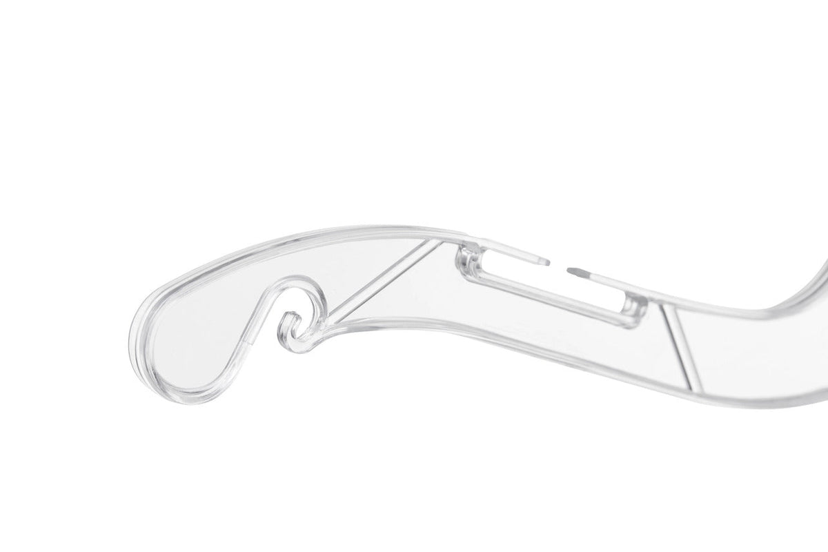 Clear Plastic Hangers with 360° Hook & Notches - 100 Pack