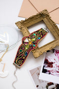 Golden Ornament Paisley Cuff Bracelet Bead Embroidery Kit by Abris Art ADB-009
