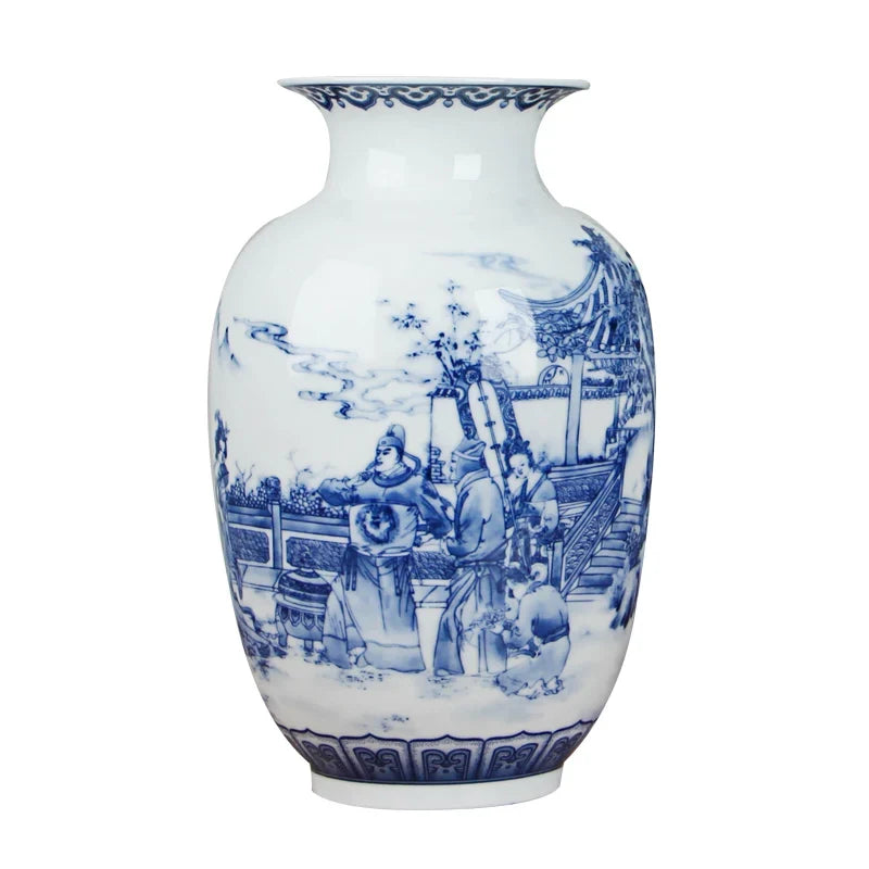 Classic Antique Chinese Blue and White Ceramic Vase