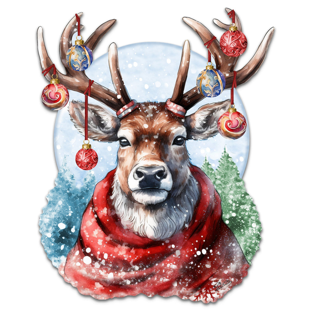 Christmas Mood Holiday Door Decor  by G. Debrekht - Christmas Decor - 8611034H