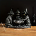 Halloween Witch Cat Sculpture Figurine