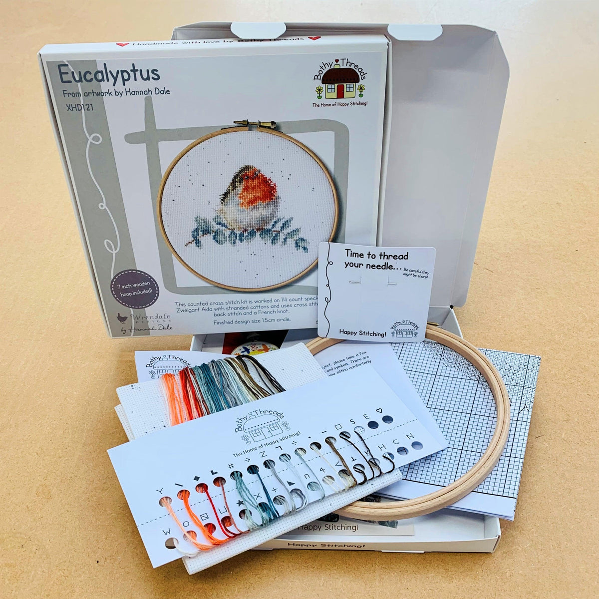 Eucalyptus Robin Counted Cross Stitch Kit by Bothy Threads XHD121P