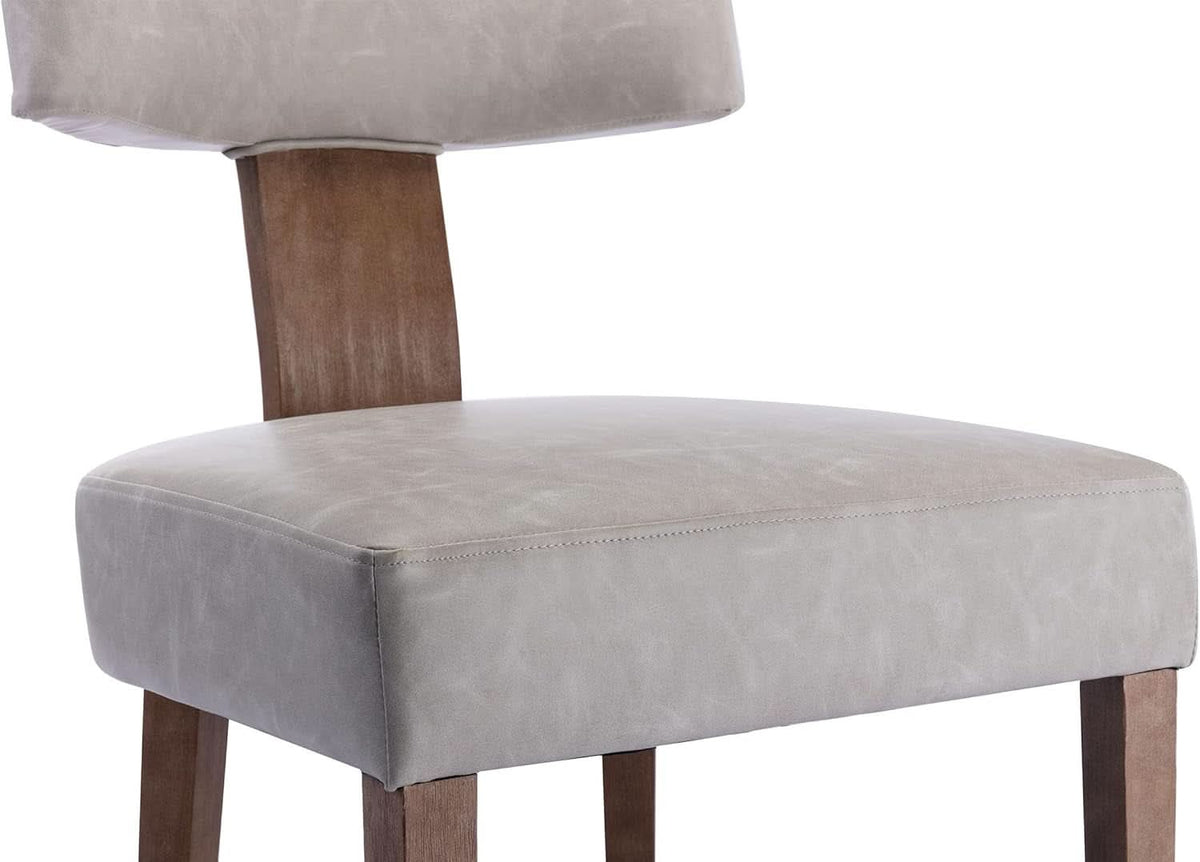 Graphite Grey Mid Century Upholstered Dining Chair