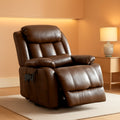 Oversized Genuine Leather Power Lift Recliner Chair