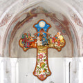Nativity Cross Outdoor Decor by G. DeBrekht - Nativity Holiday Decor - 8191164F