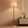 Black Marble Floor Lamp Telescoping Height Adjustable