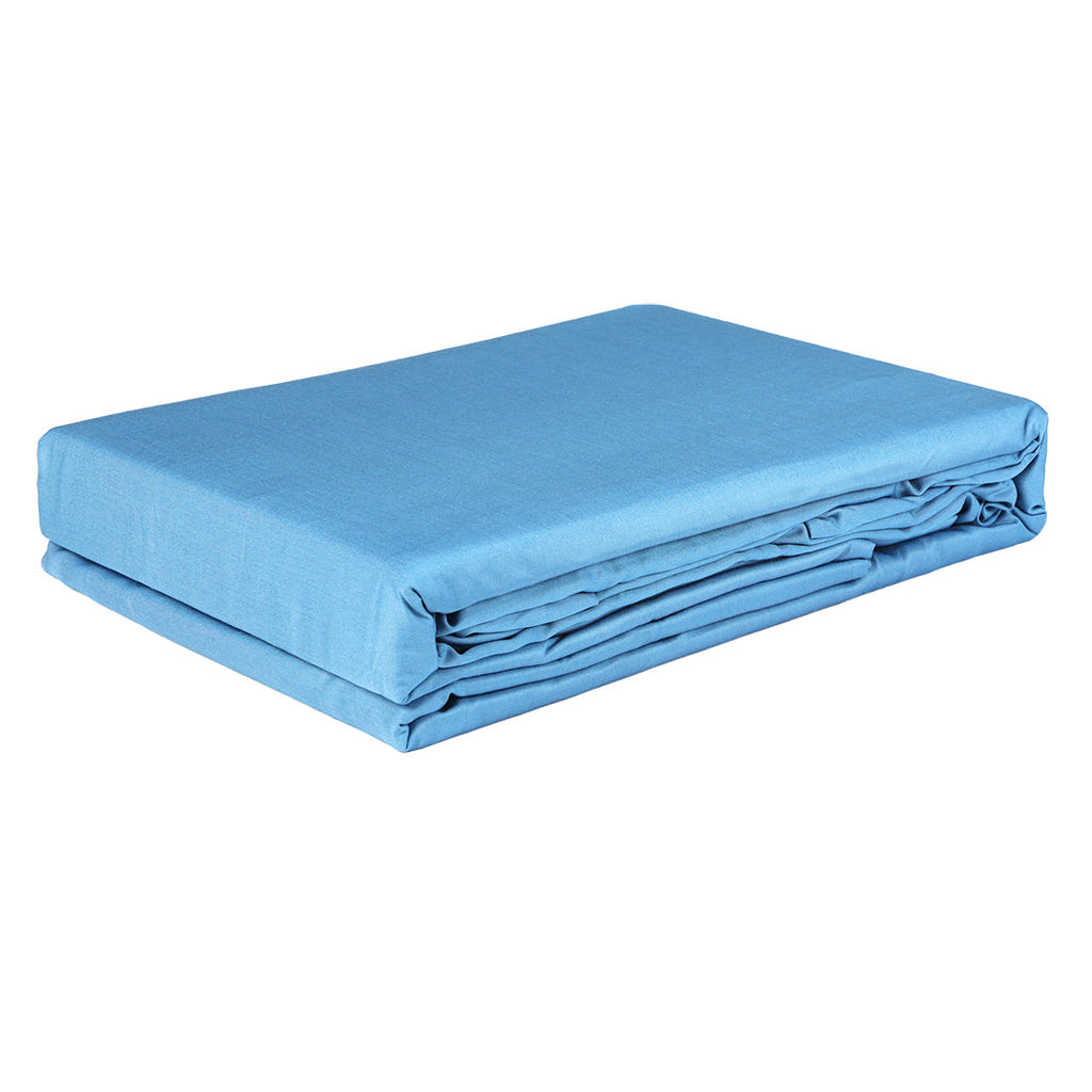 NNEIDS Dreamz 4pcs Double Size 100% Bamboo Bed Sheet Set in Blue Colour