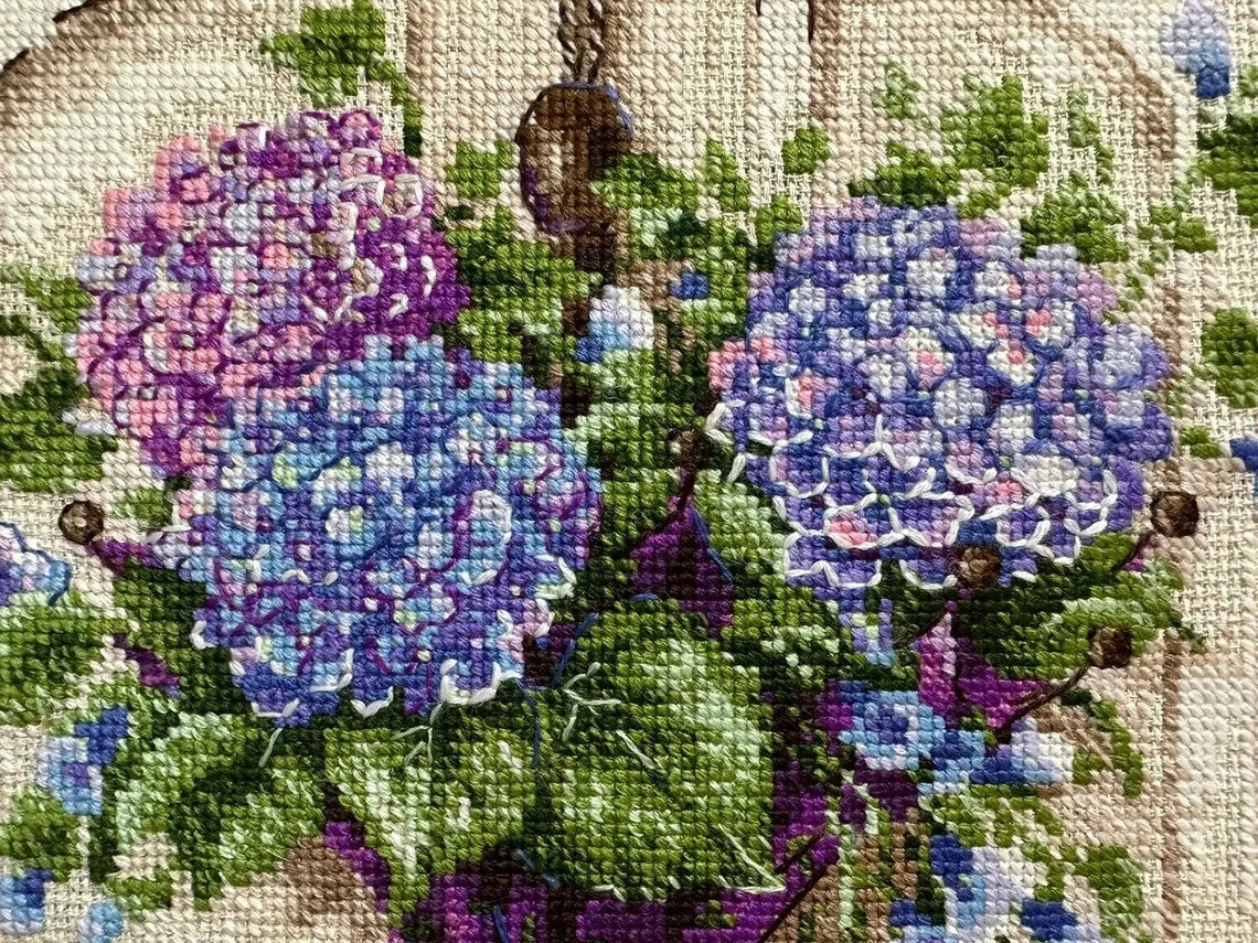 Umbrella Wreath Counted Cross Stitch Kit by Riolis R2087