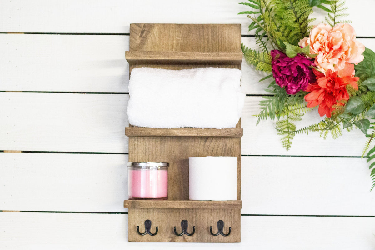 Towel Rack with Towel Hooks