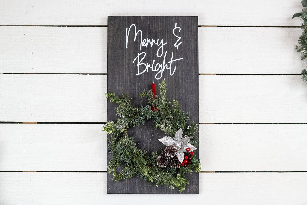 Wall Mounted Christmas Wreath