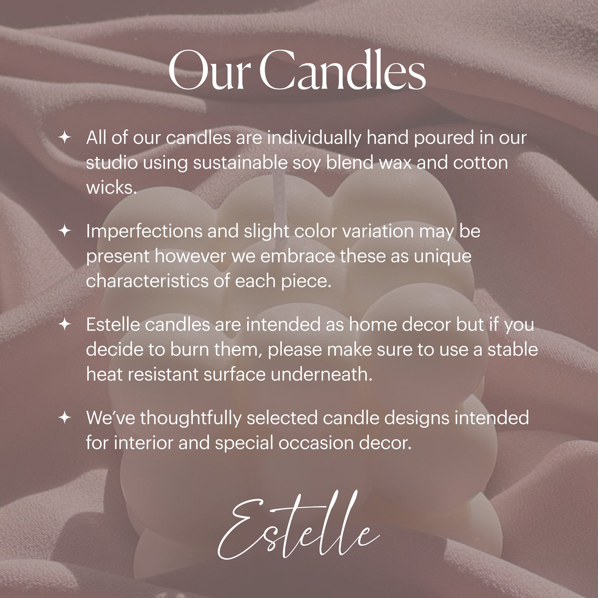 Hand Poured Soy Ribbed Pillar Candle Trio: Sculptural Art