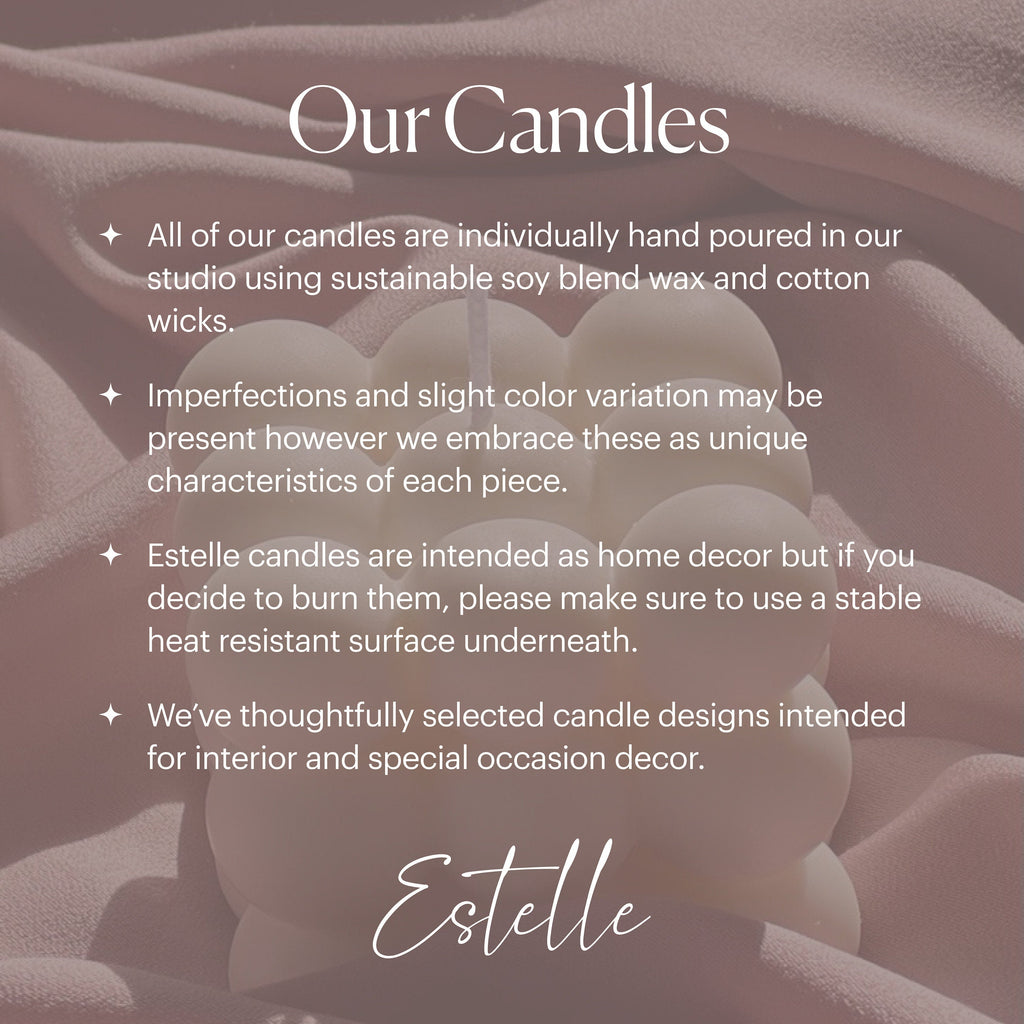 Hand Poured Rainbow Soy Wax Candle: Sculptural Home Decor