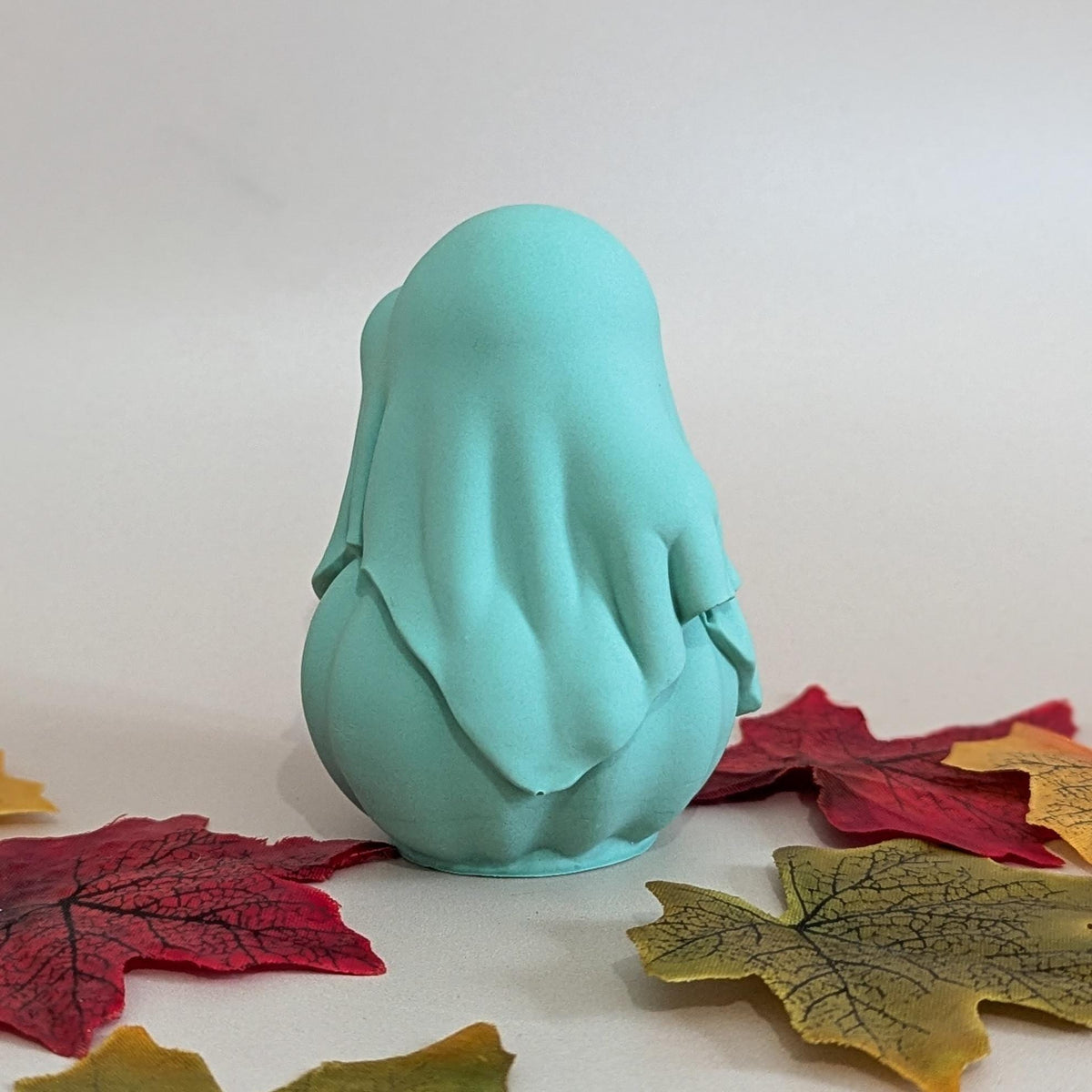 Halloween Decor Pumpkin and Ghost Figurine, Cute Handmade Halloween Ornament