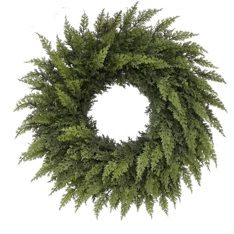 Artificial Pine Cypress Wreath Holiday Decor