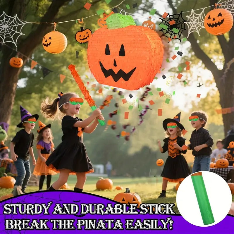 NNETM Large Pumpkin Piñata Set Party Decor (4pcs)