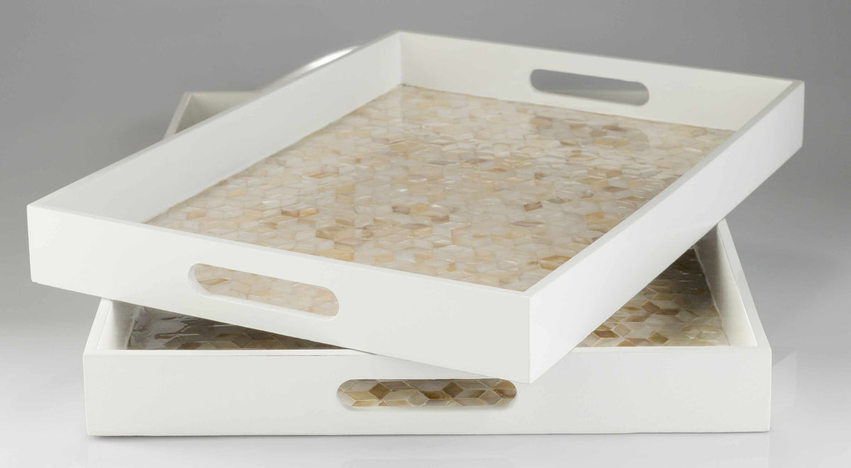 Leirfjord White Decorative Tray